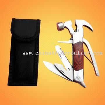 Stainless Steel Multi Tool Hammer with Pakka Wooded Insert Handle from China